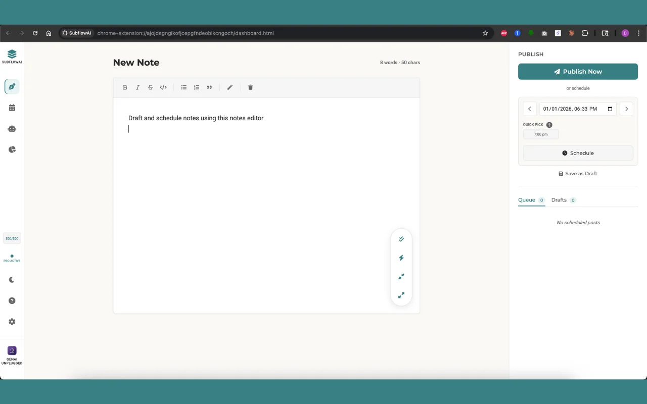 SubflowAI screenshot 1