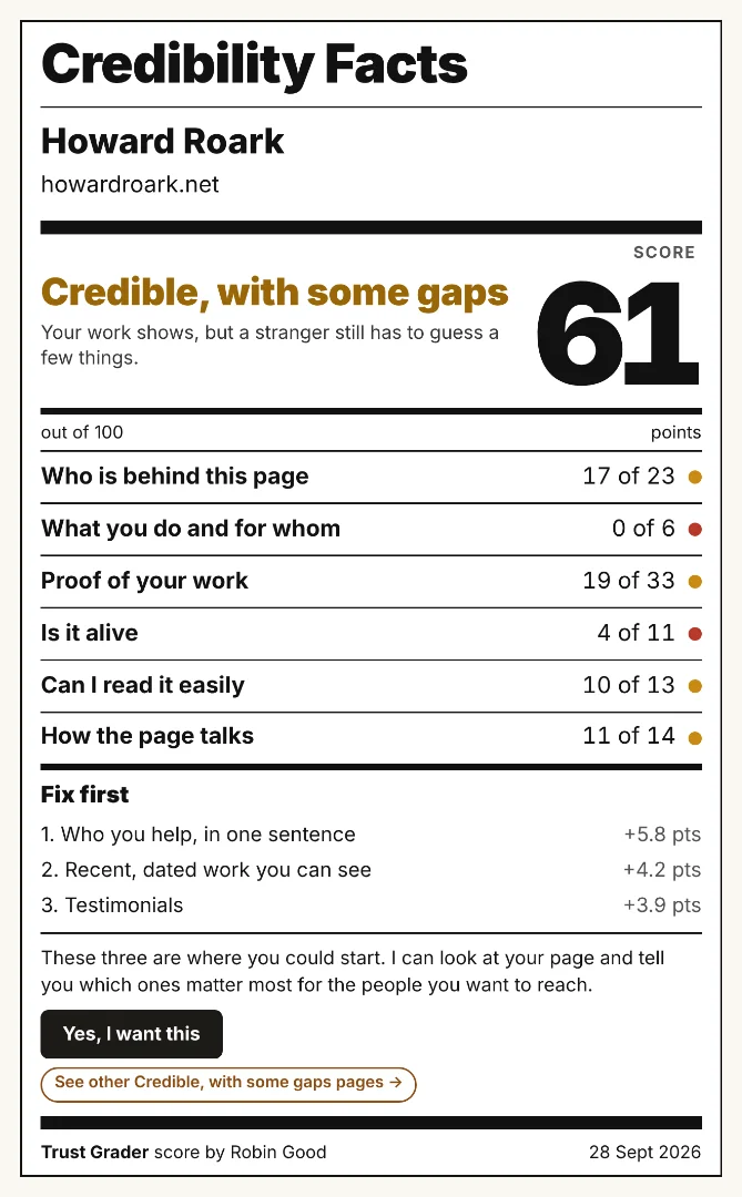 Trust Grader screenshot 1