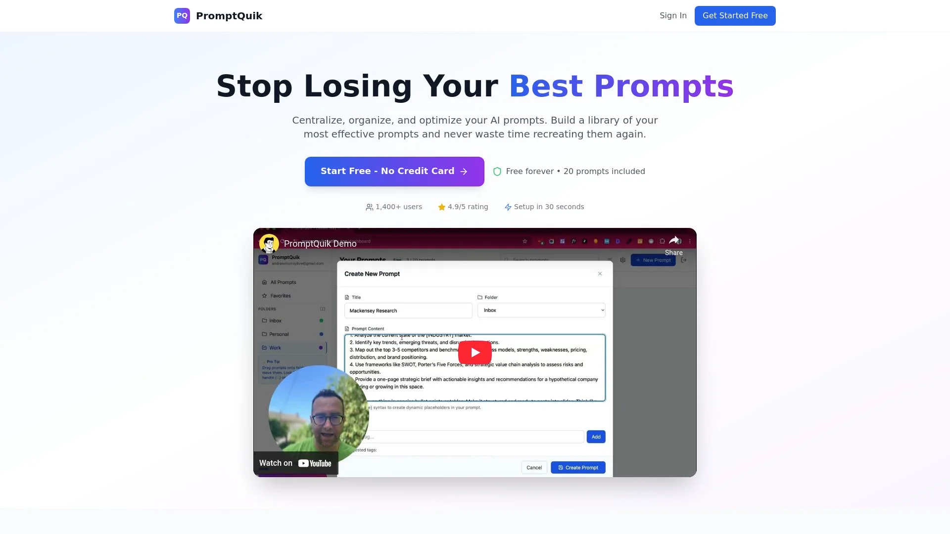 PromptQuik screenshot 1