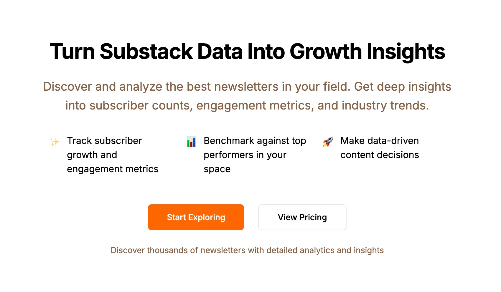 Substack Explorer screenshot 1