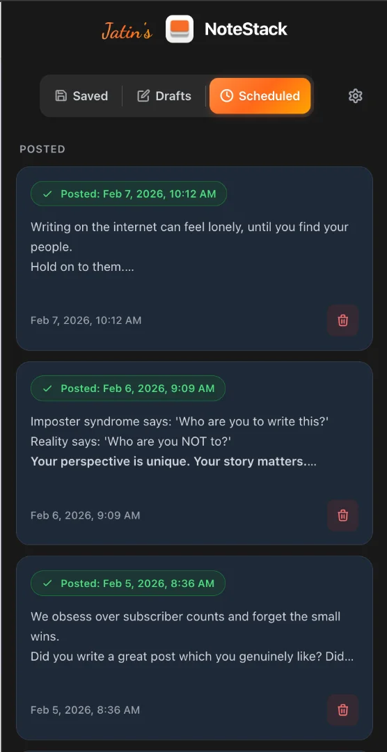 NoteStack screenshot 4