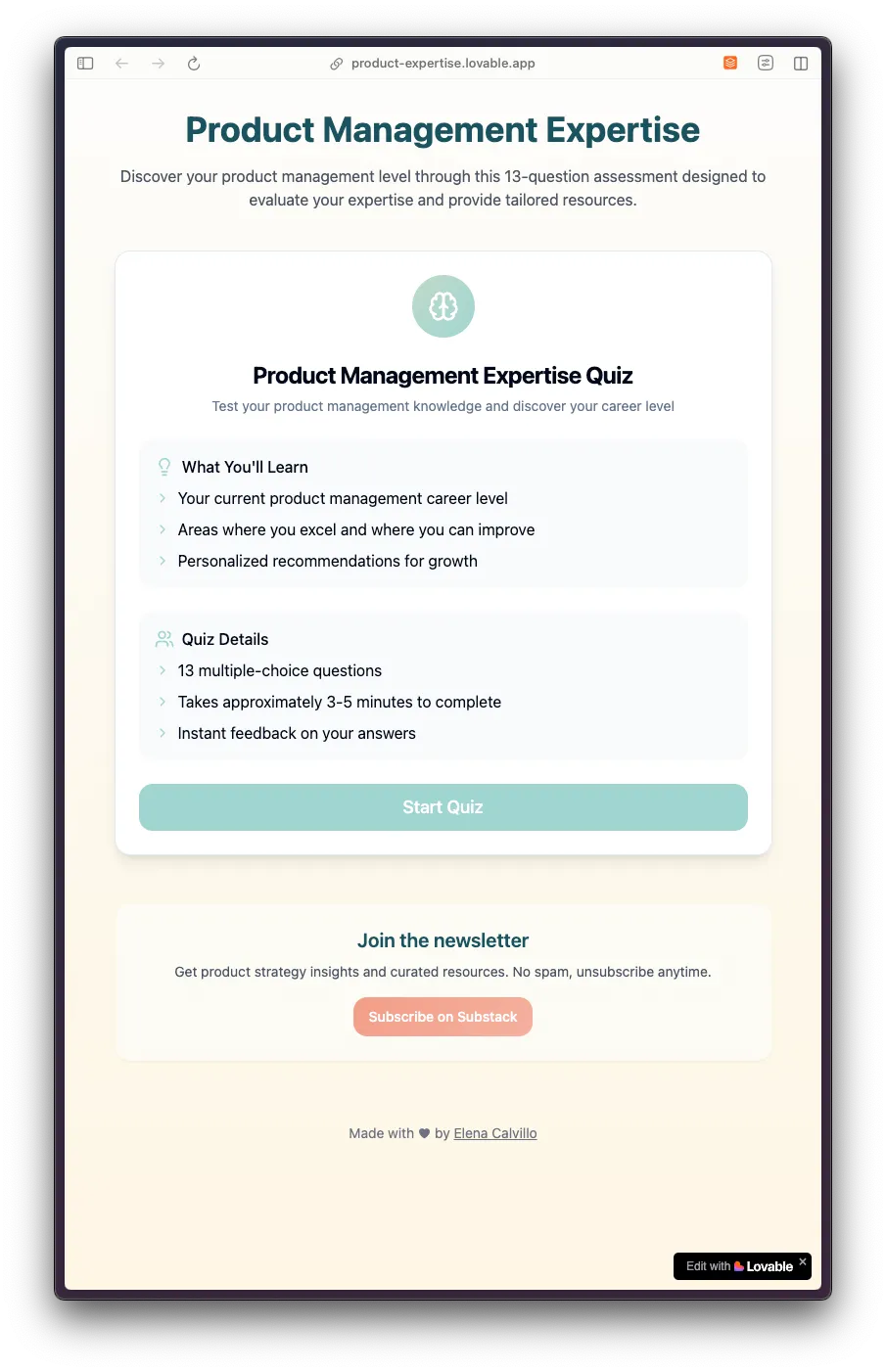 Product Expertise screenshot 1